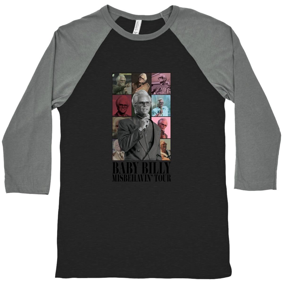 Baby Billy Misbehavin Tour Baseball Tee Unisex