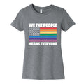 Rainbow Flag We The People Womens Cotton Tee Unisex