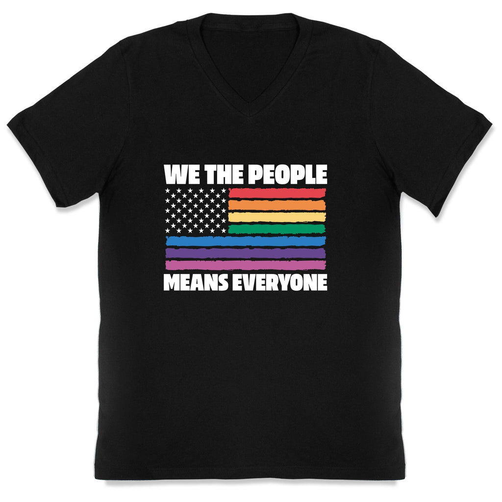 Rainbow Flag We The People V-Neck Unisex