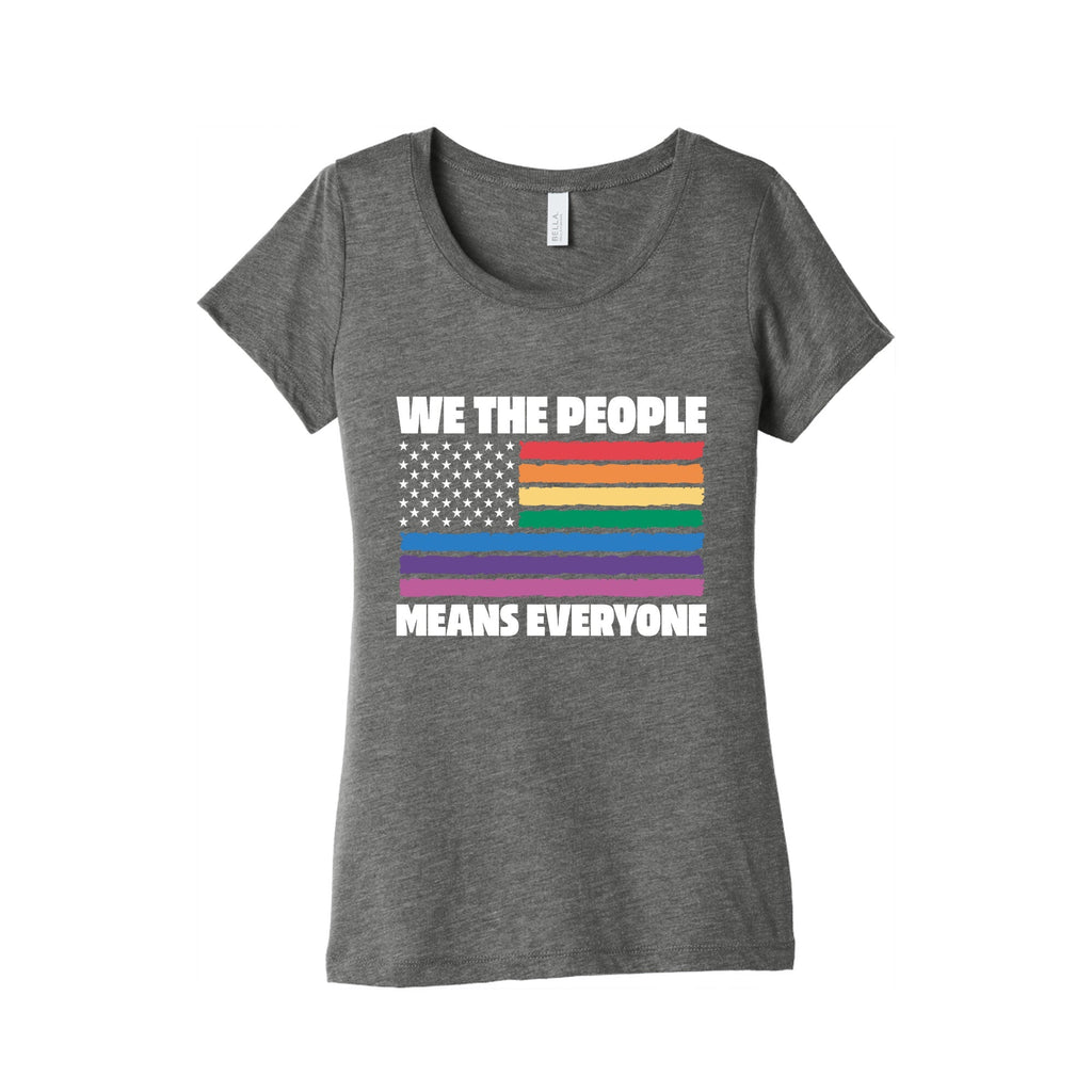 Rainbow Flag We The People Womens Triblend Tee Unisex