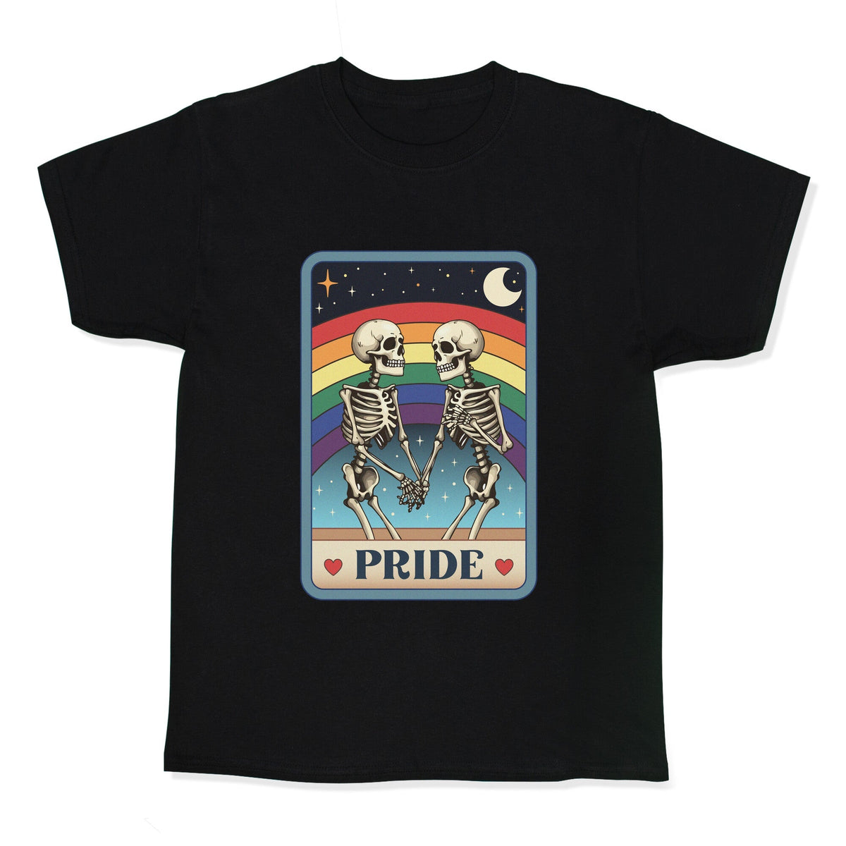 Rainbow Pride Tarot Card Kids Tee Unisex