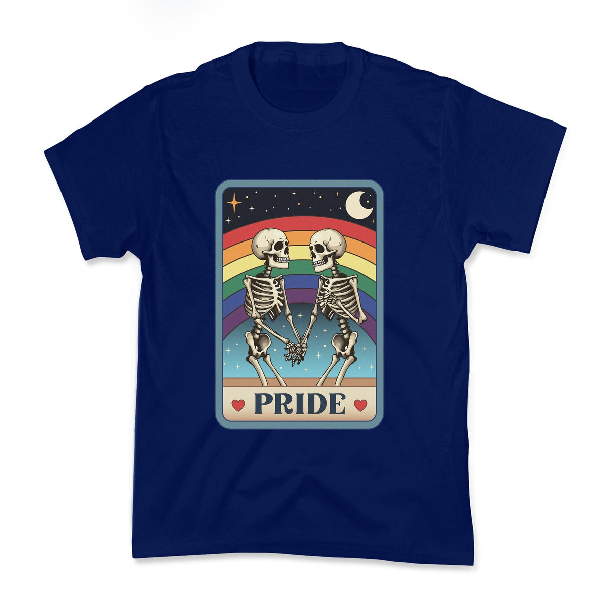 Rainbow Pride Tarot Card Kids Tee Unisex
