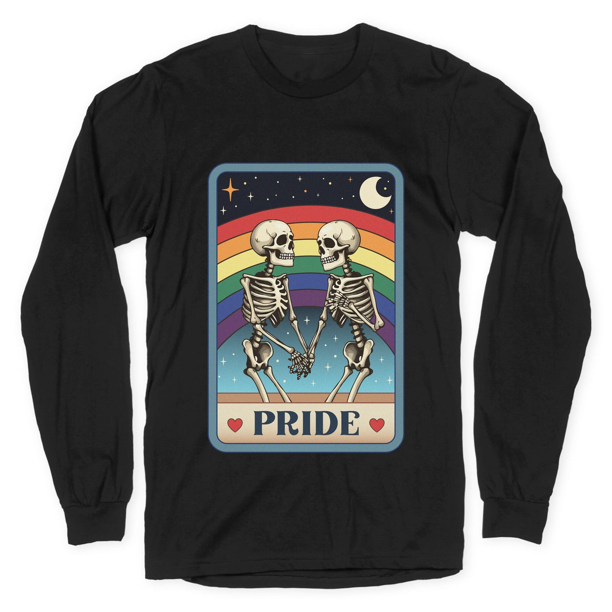 Rainbow Pride Tarot Card Longsleeve Tee Unisex