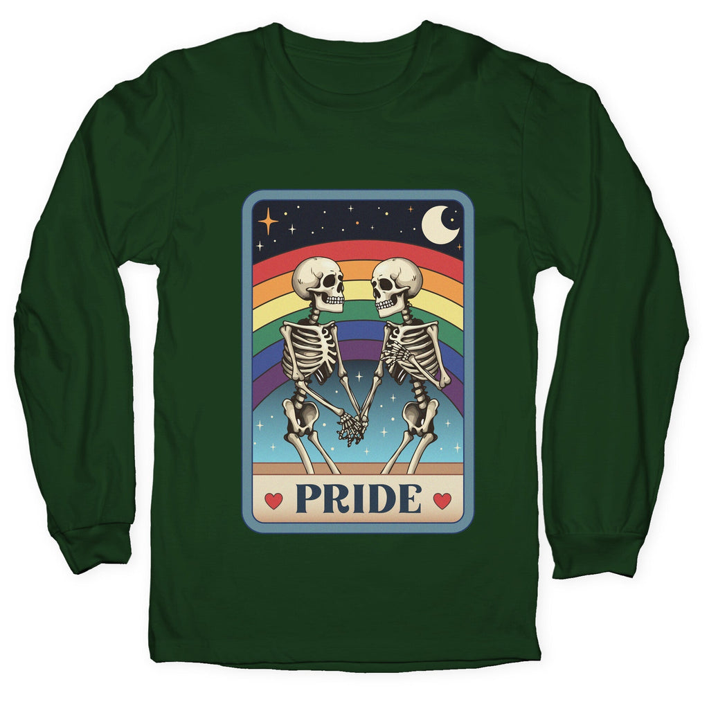 Rainbow Pride Tarot Card Longsleeve Tee Unisex