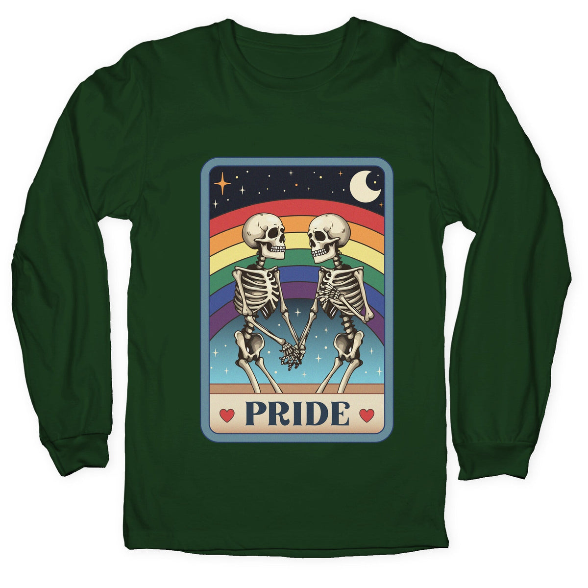 Rainbow Pride Tarot Card Longsleeve Tee Unisex