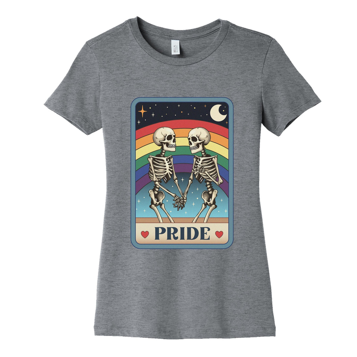 Rainbow Pride Tarot Card Womens Cotton Tee Unisex