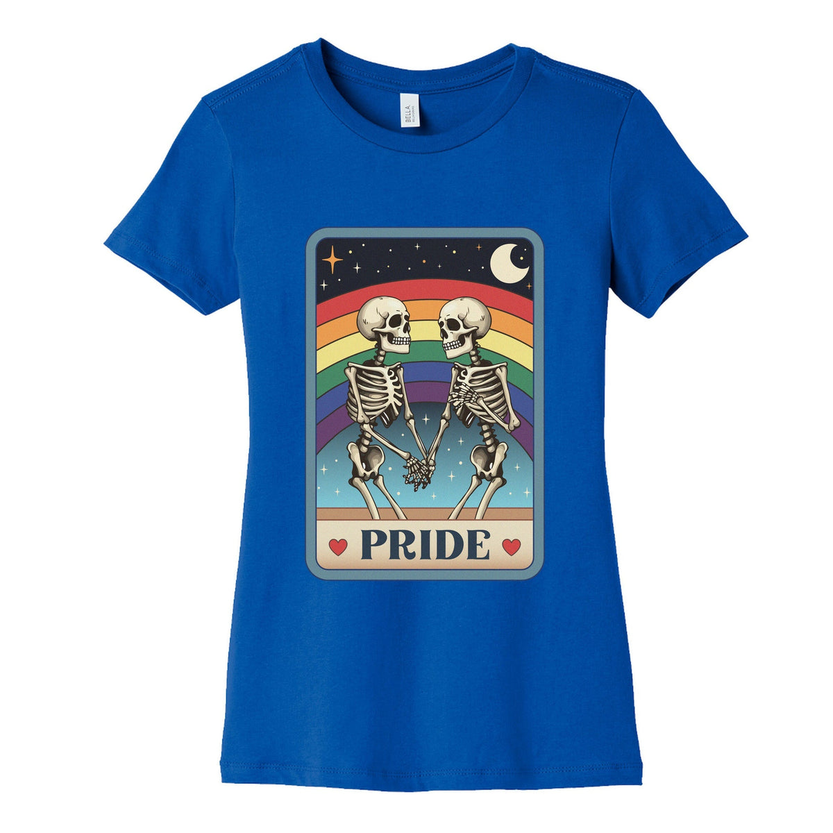 Rainbow Pride Tarot Card Womens Cotton Tee Unisex