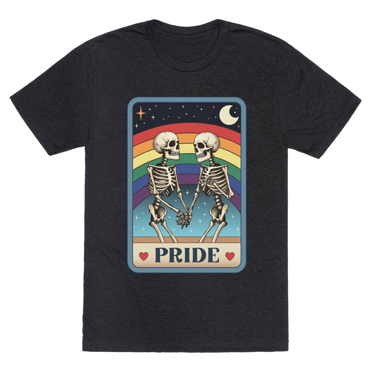 Rainbow Pride Tarot Card Unisex Triblend Tee Unisex