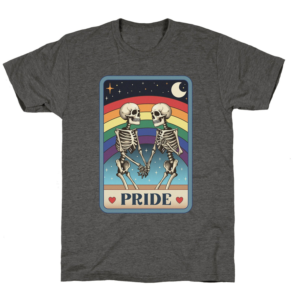 Rainbow Pride Tarot Card Unisex Triblend Tee Unisex