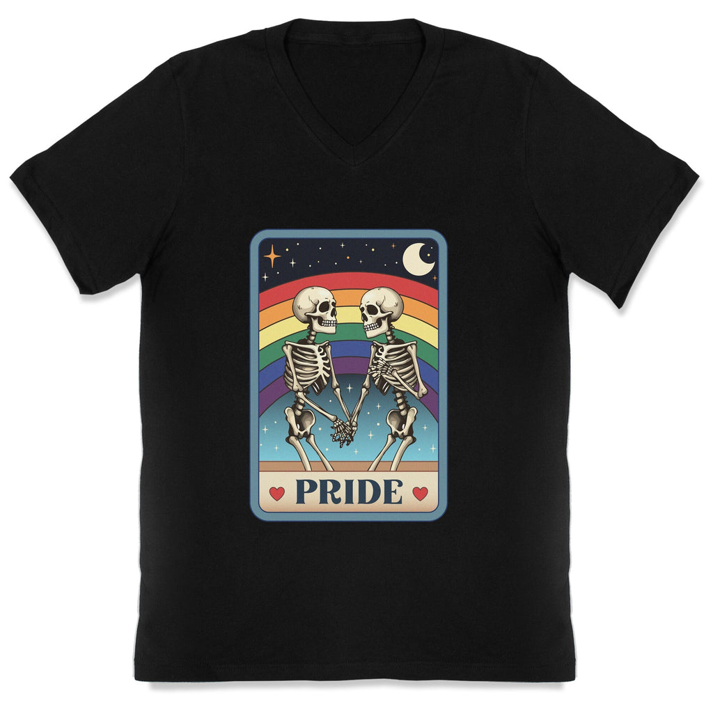 Rainbow Pride Tarot Card V-Neck Unisex