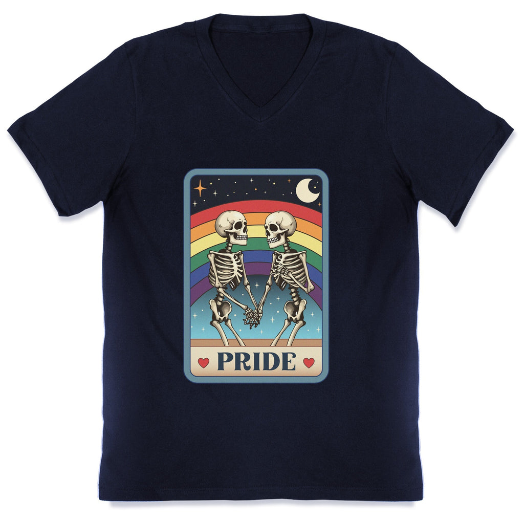 Rainbow Pride Tarot Card V-Neck Unisex