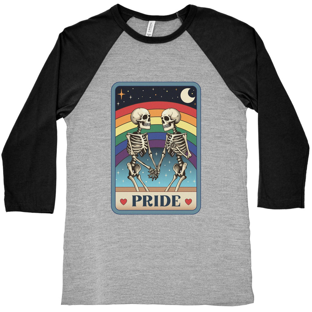Rainbow Pride Tarot Card Baseball Tee Unisex