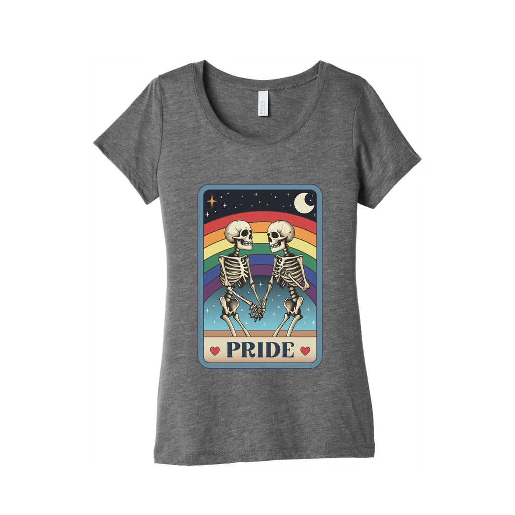Rainbow Pride Tarot Card Womens Triblend Tee Unisex