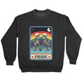 Rainbow Pride Tarot Card Crewneck Unisex
