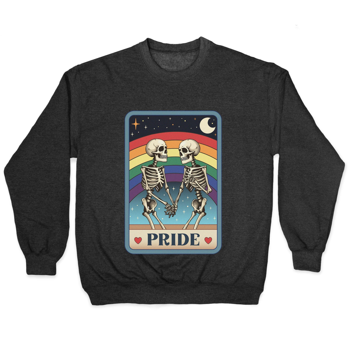 Rainbow Pride Tarot Card Crewneck Unisex