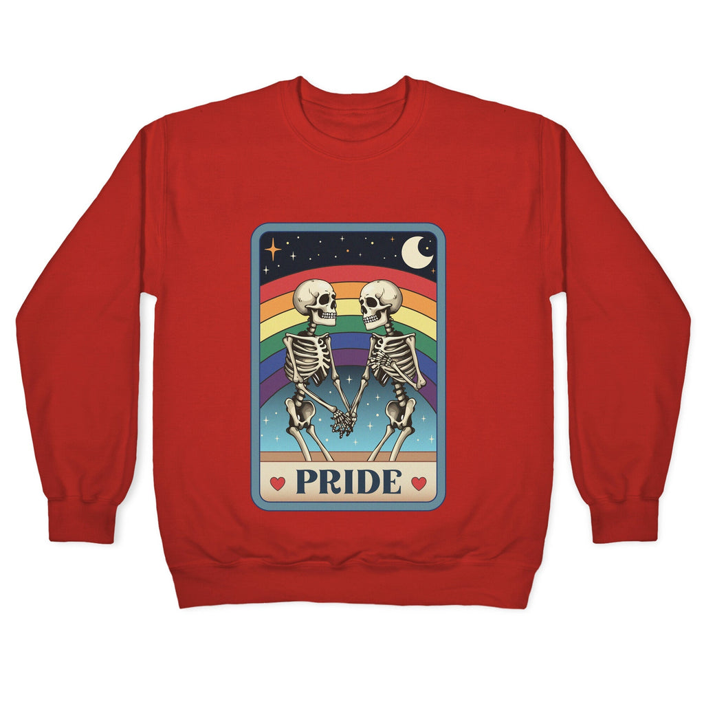 Rainbow Pride Tarot Card Crewneck Unisex