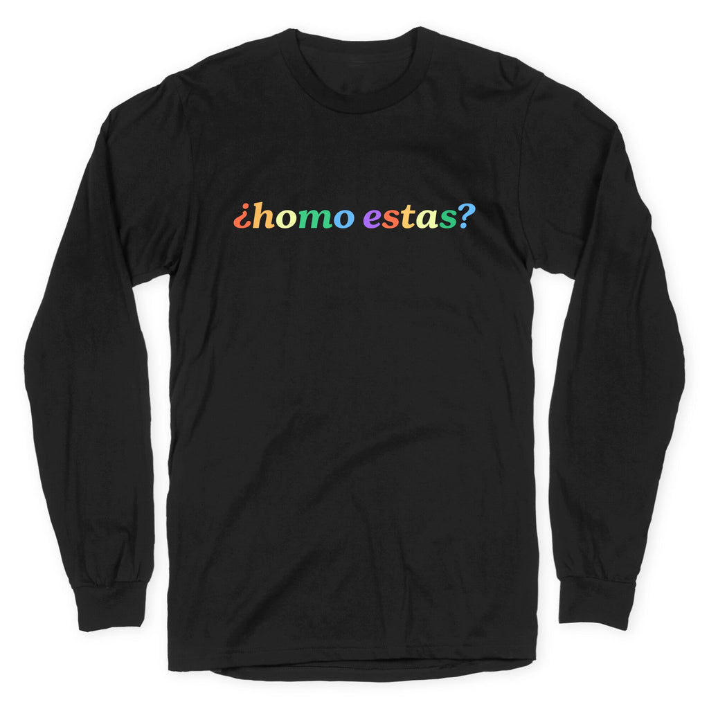 Homo Estas Rainbow Longsleeve Tee Unisex