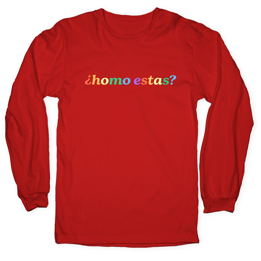 Homo Estas Rainbow Longsleeve Tee Unisex