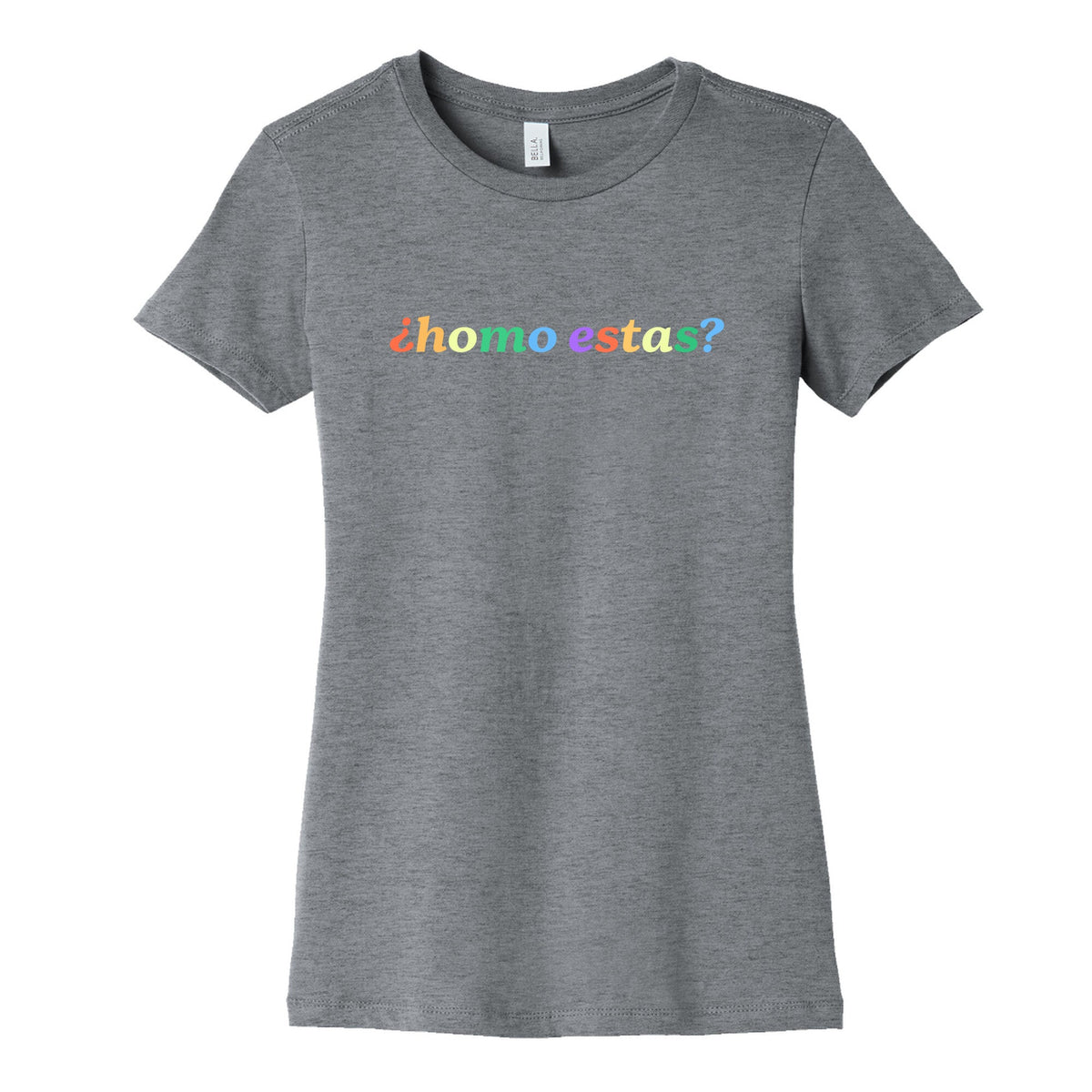Homo Estas Rainbow Womens Cotton Tee Unisex