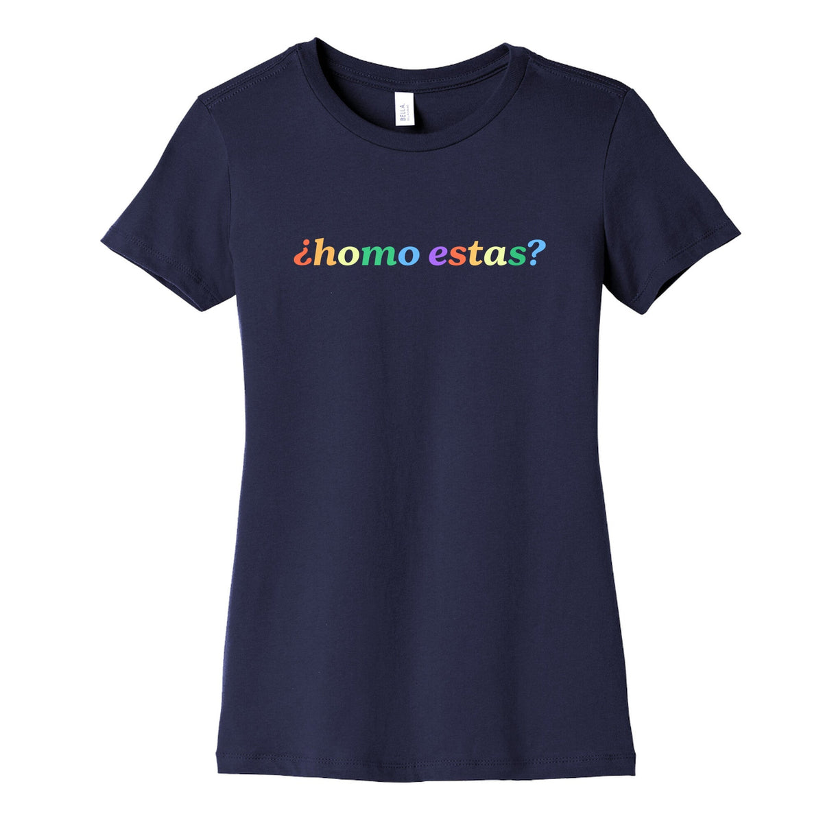 Homo Estas Rainbow Womens Cotton Tee Unisex