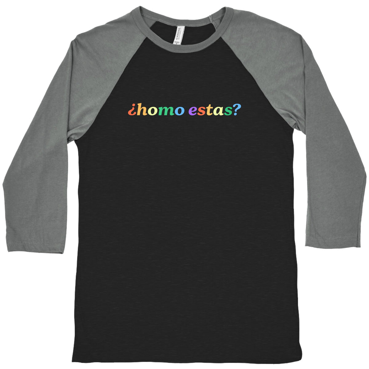 Homo Estas Rainbow Baseball Tee Unisex