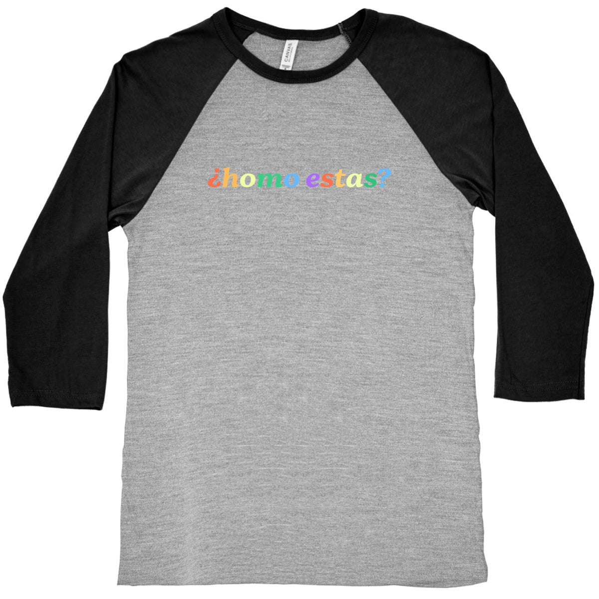 Homo Estas Rainbow Baseball Tee Unisex