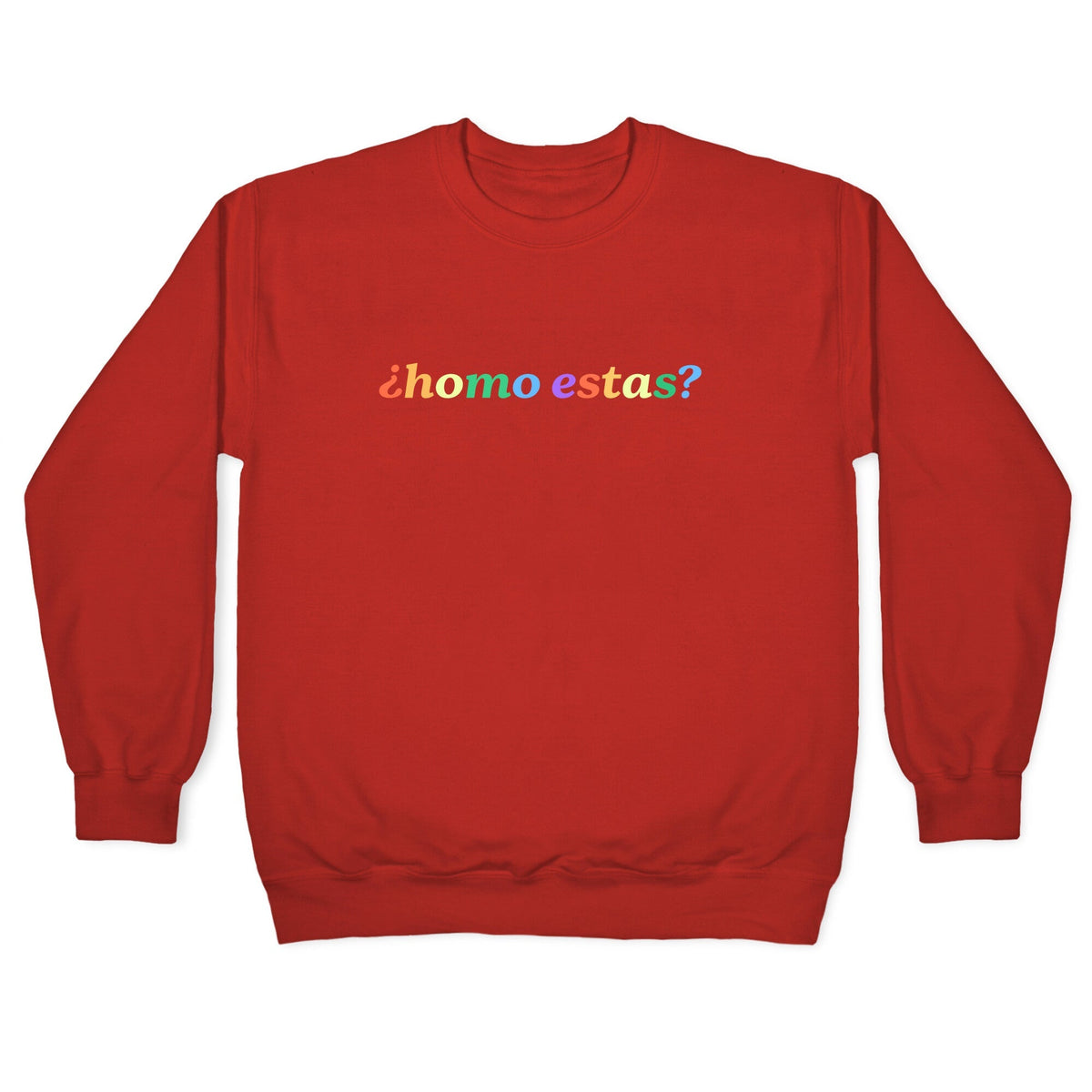 Homo Estas Rainbow Crewneck Unisex