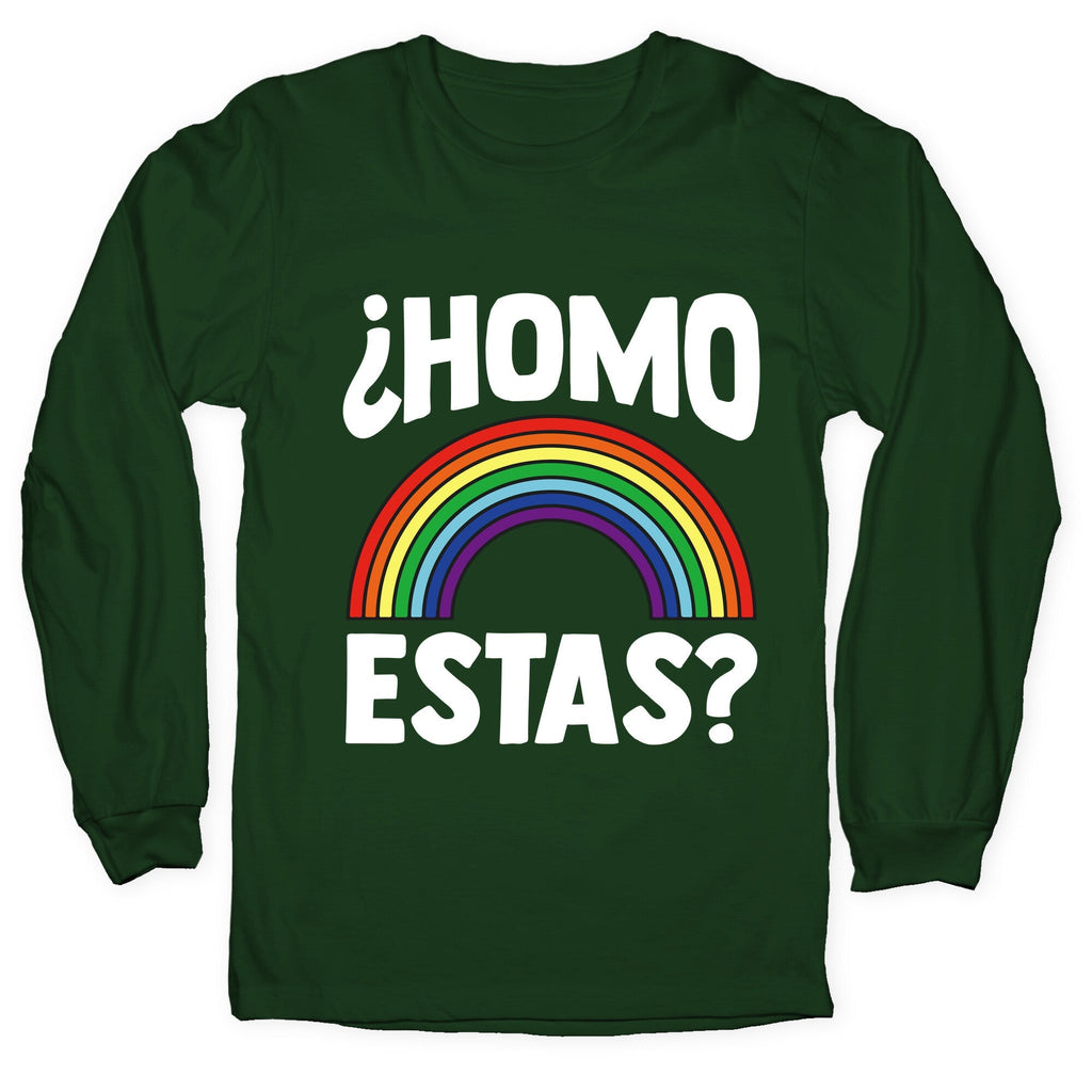 Homo Estas Rainbow Pride Longsleeve Tee Unisex