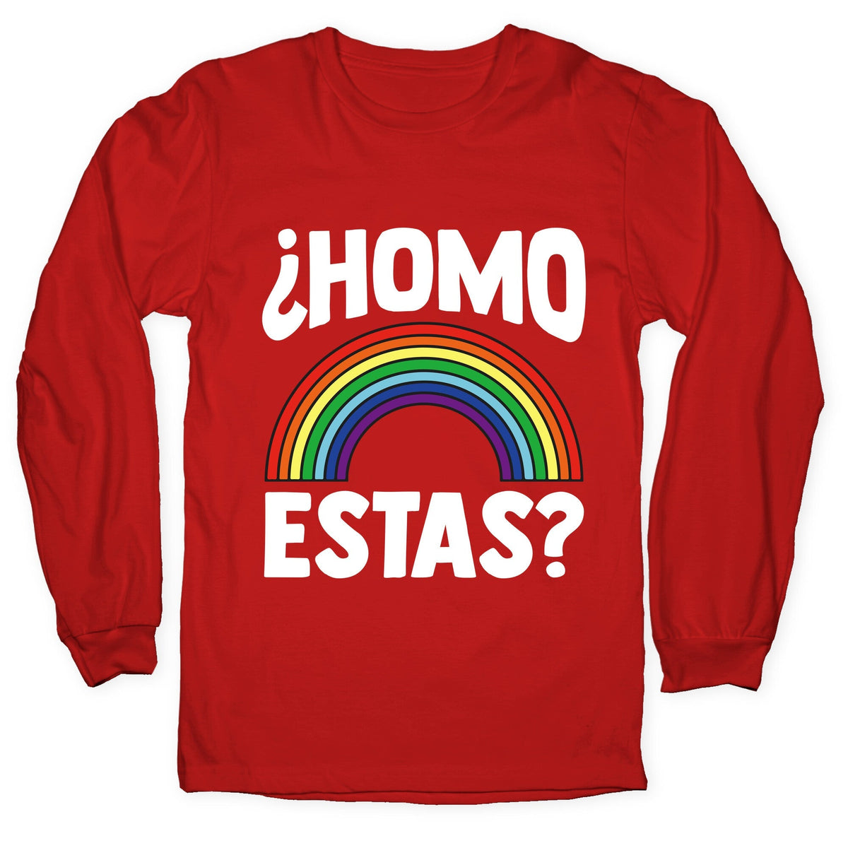 Homo Estas Rainbow Pride Longsleeve Tee Unisex