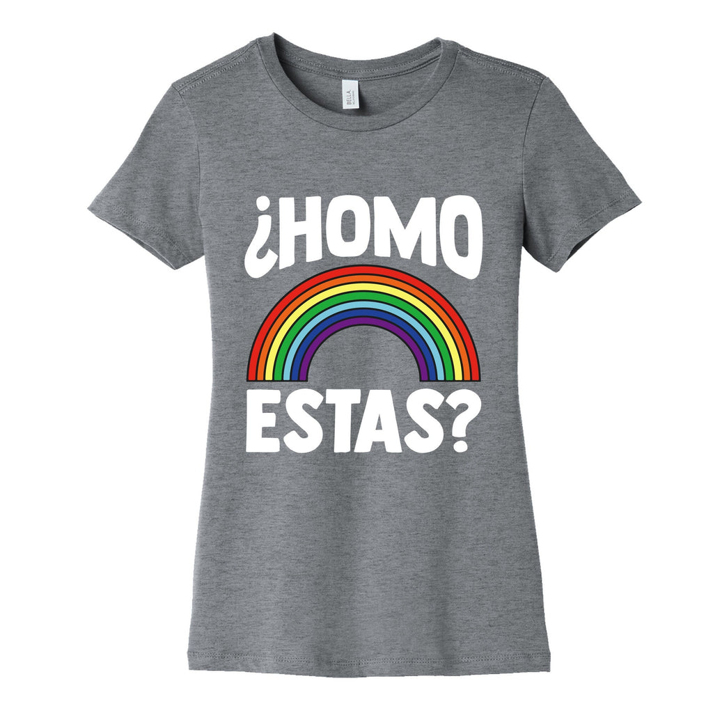 Homo Estas Rainbow Pride Womens Cotton Tee Unisex