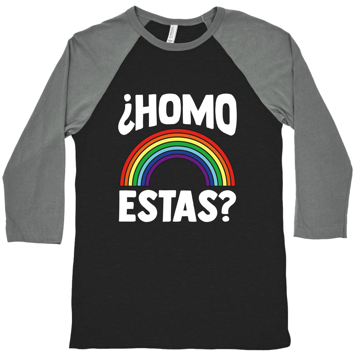 Homo Estas Rainbow Pride Baseball Tee Unisex