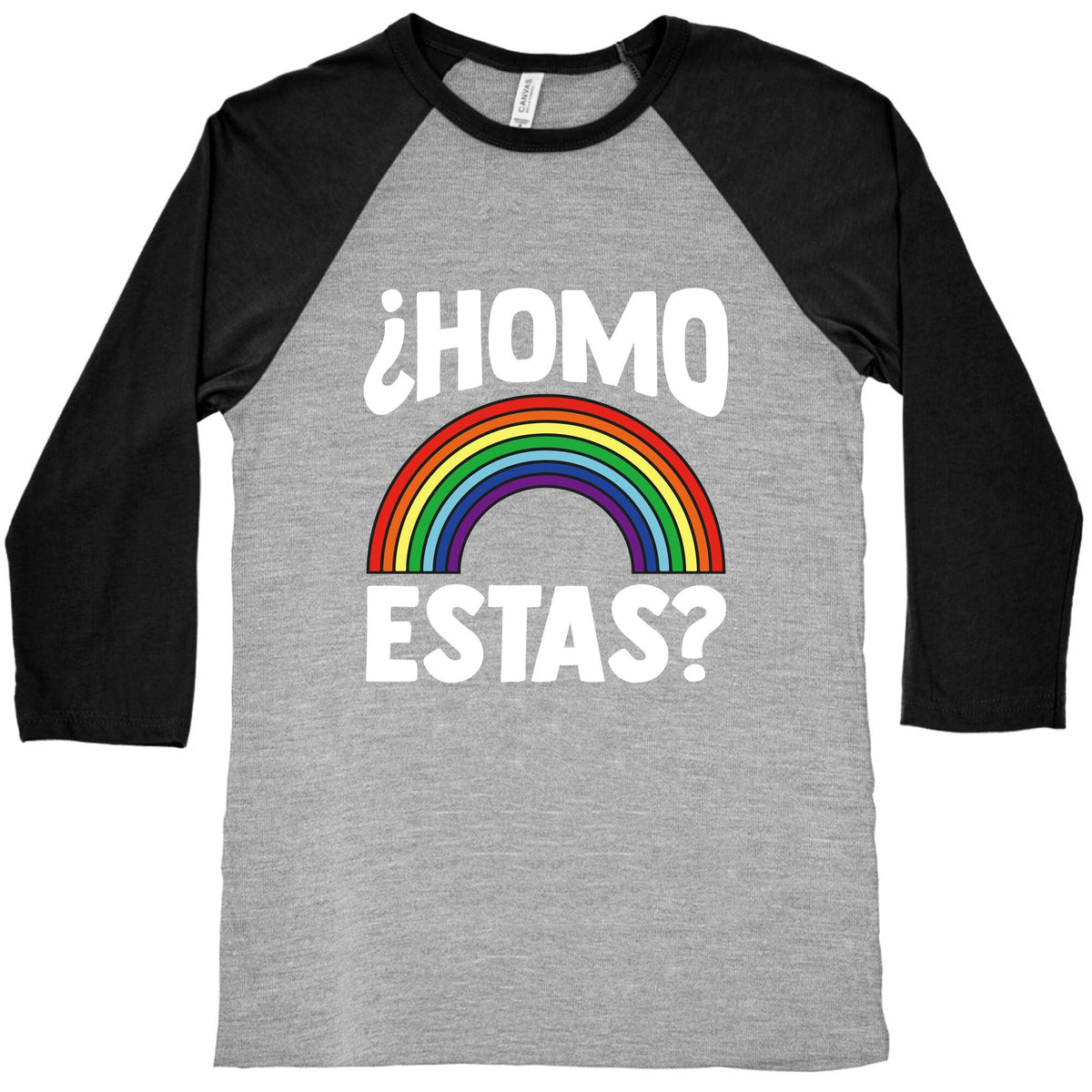 Homo Estas Rainbow Pride Baseball Tee Unisex