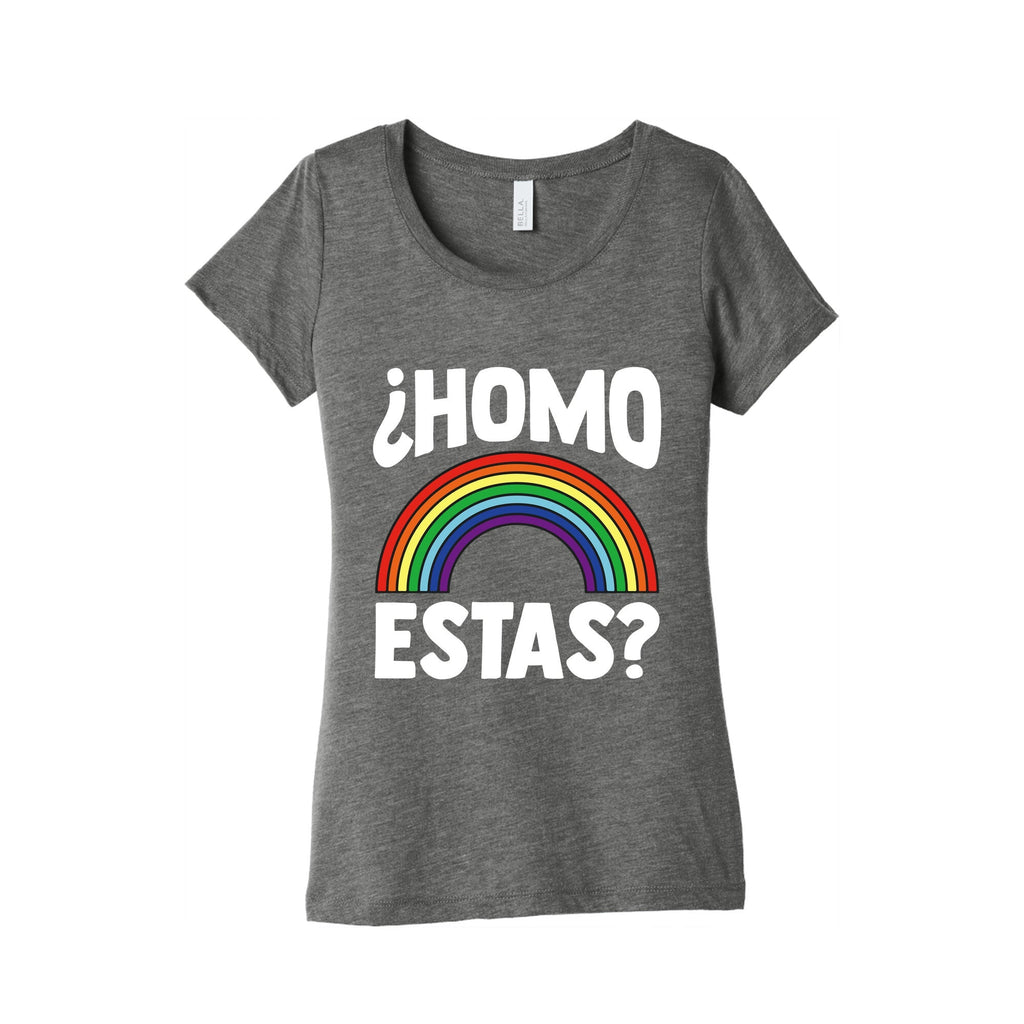 Homo Estas Rainbow Pride Womens Triblend Tee Unisex