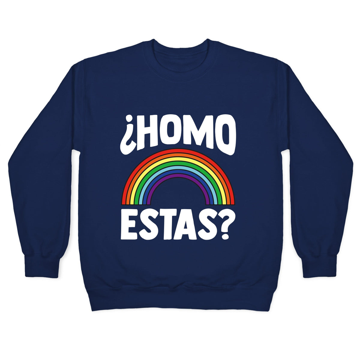 Homo Estas Rainbow Pride Crewneck Unisex