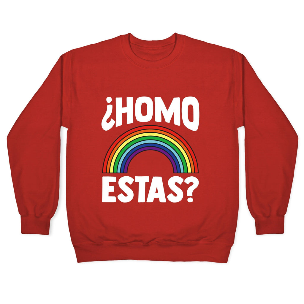 Homo Estas Rainbow Pride Crewneck Unisex