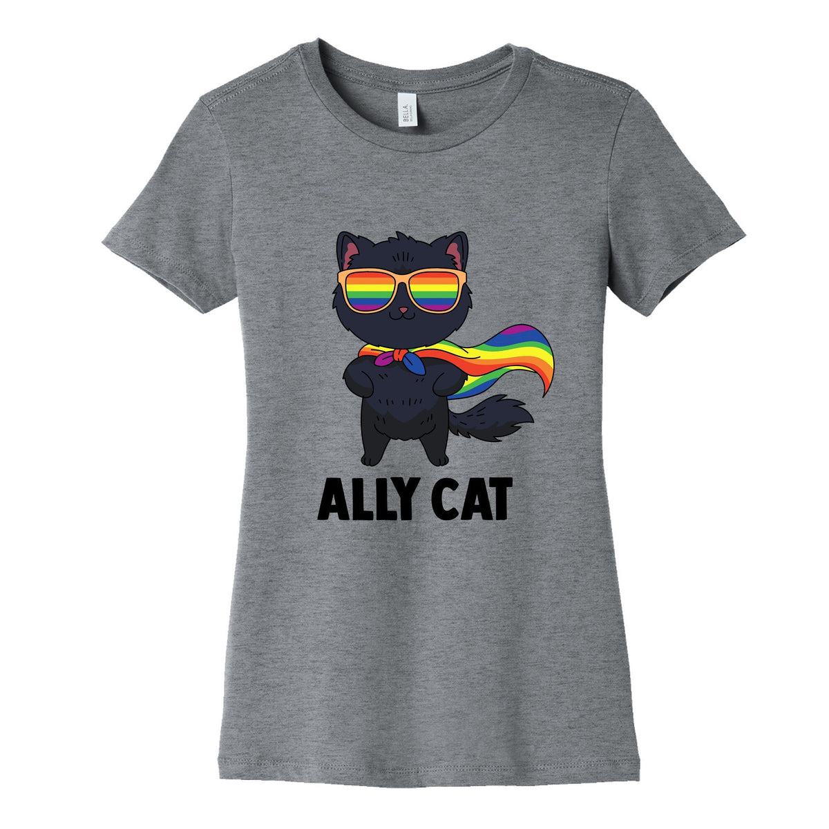 Ally Cat Womens Cotton Tee Unisex