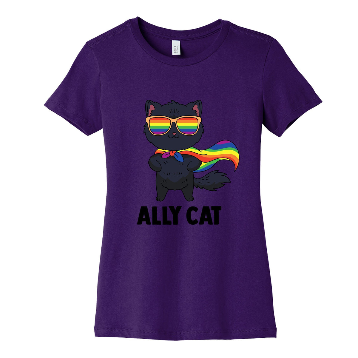 Ally Cat Womens Cotton Tee Unisex