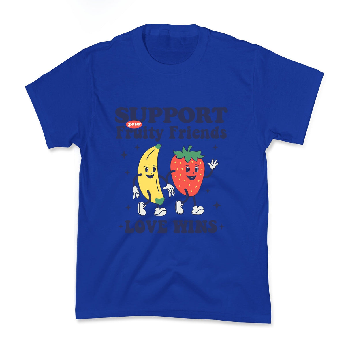 Support Your Fruity Friends Pride Kids Tee Unisex
