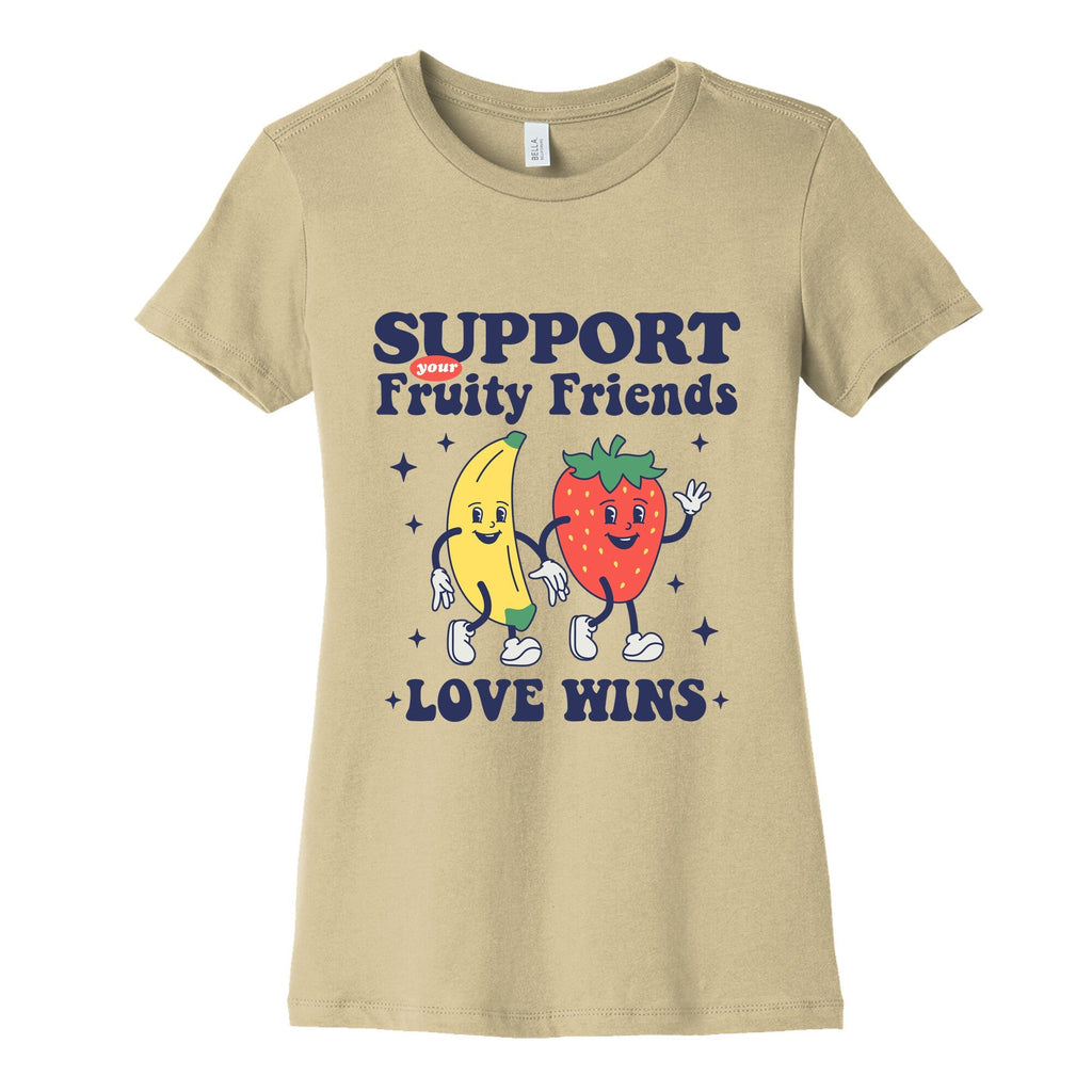 Support Your Fruity Friends Pride Womens Cotton Tee Unisex