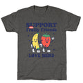 Support Your Fruity Friends Pride Unisex Triblend Tee Unisex