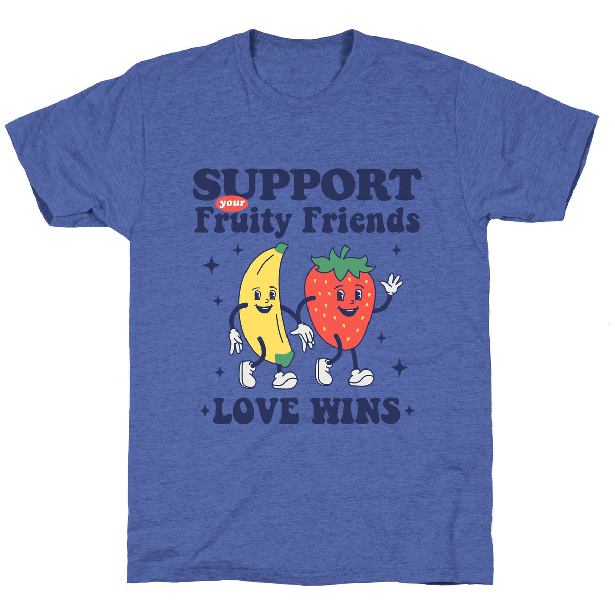 Support Your Fruity Friends Pride Unisex Triblend Tee Unisex
