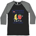 Support Your Fruity Friends Pride Baseball Tee Unisex