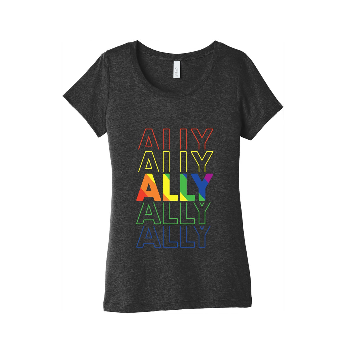 Pride Ally Womens Triblend Tee Unisex