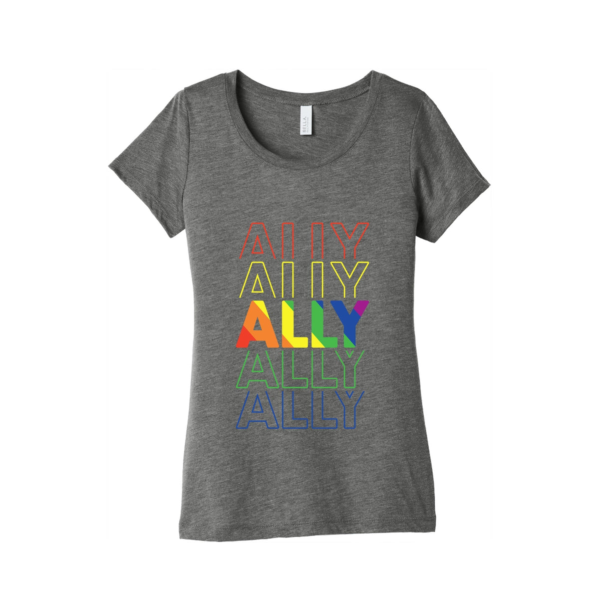 Pride Ally Womens Triblend Tee Unisex