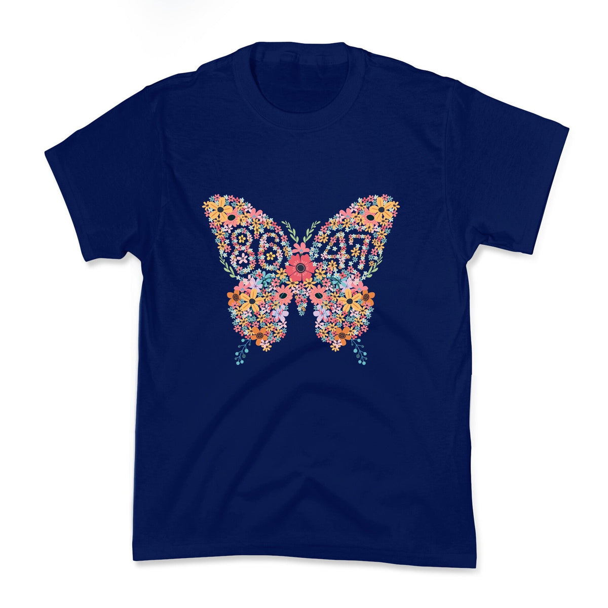 8647 Anti Trump Butterfly Kids Tee Unisex