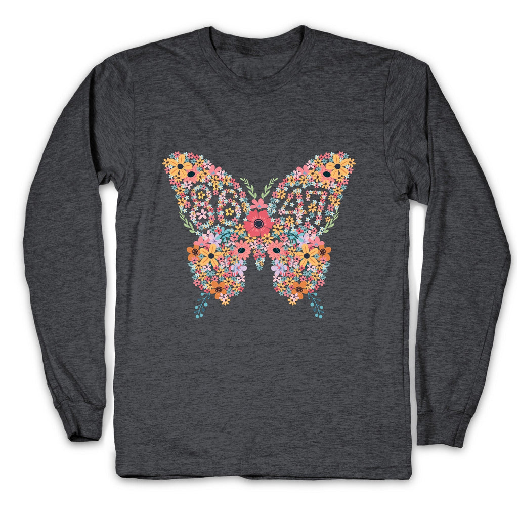 8647 Anti Trump Butterfly Longsleeve Tee Unisex