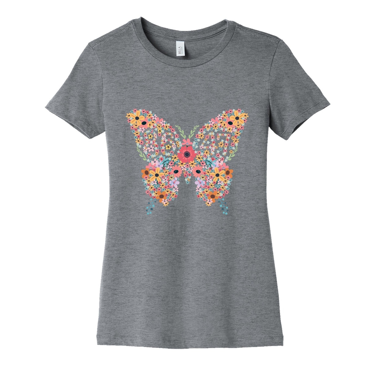 8647 Anti Trump Butterfly Womens Cotton Tee Unisex