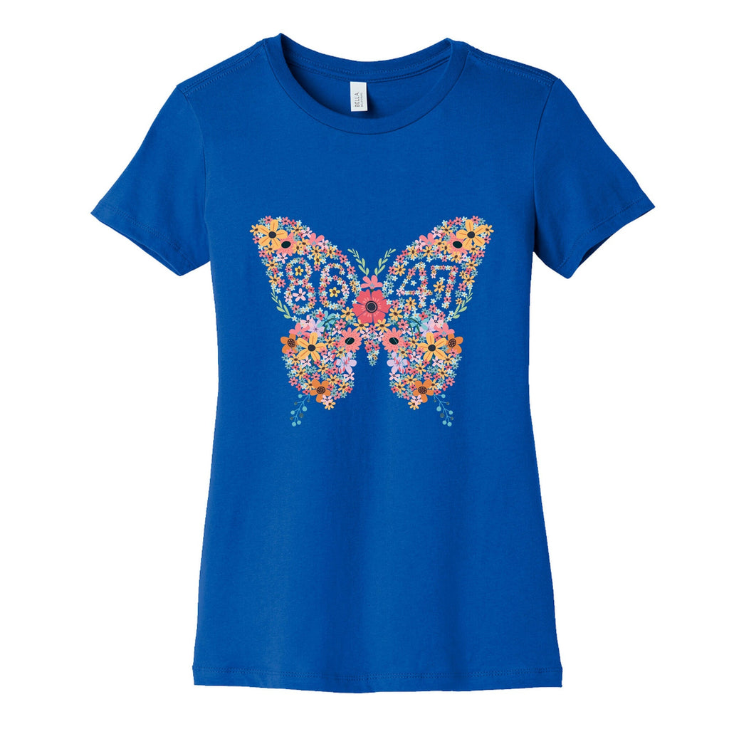 8647 Anti Trump Butterfly Womens Cotton Tee Unisex