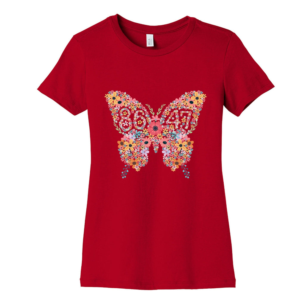 8647 Anti Trump Butterfly Womens Cotton Tee Unisex