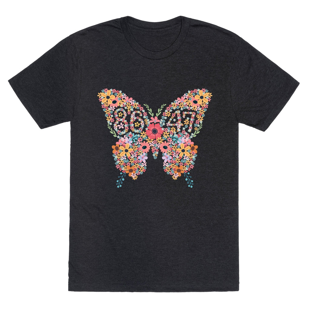 8647 Anti Trump Butterfly Unisex Triblend Tee Unisex